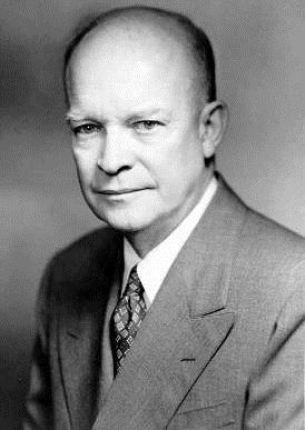 Dwight Eisenhower was elected president in 1952 & served until 1961