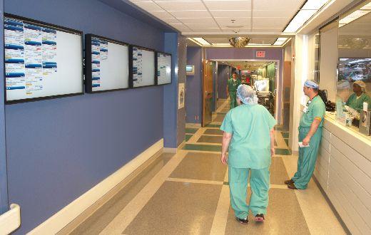 Passive Portal: A doorway that uses RFID signaling to automatically advance patient flow in the OR-MAX program as an active patient RFID tag passes through the portal.