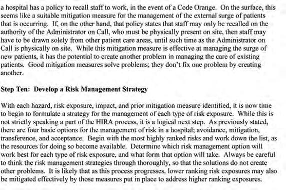 OHA Emergency Management Toolkit: Developing a Sustainable Emergency