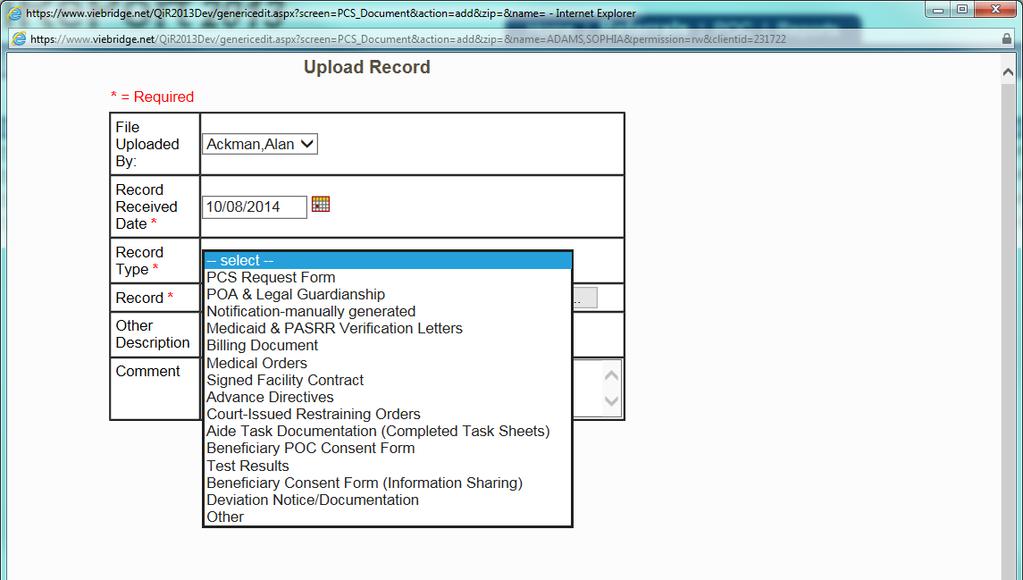 Supporting Document Upload Routine Documents of various formats can be