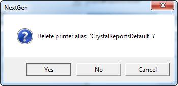 Error! Unknown document property name. NextGen Meaningful Use Crystal Reports Guide Version 5.6 SP1 2 Select a printer you wish to update.