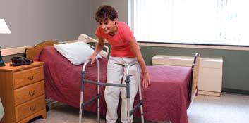 Transfers Independent Betty is able to stand with a walker from a