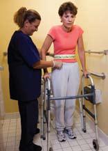 Betty has an incontinence episode, and she is able to assist with positioning for personal hygiene and assists to remove and put on clothing.