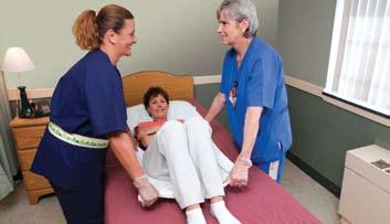 Extensive Assistance (Example B) Betty has slipped down in bed and requires staff to physically lift and reposition her