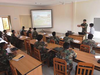 seminar Conﬁrmation of needs Voice I am teaching at the Cambodian army s PKO training center.