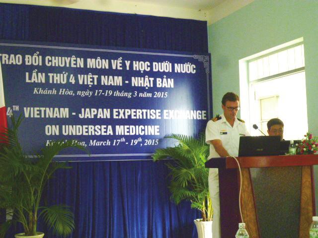 Therefore, following a request from Vietnam, Japan has assisted in underwater medicine since 2012.