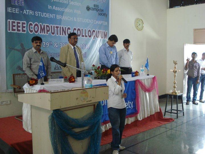 The event commenced alongside 2 nd IEEE Computing Colloquium with the inaugural of IEEE ATRI Computer Society Student Chapter by the chief guest, Mr.