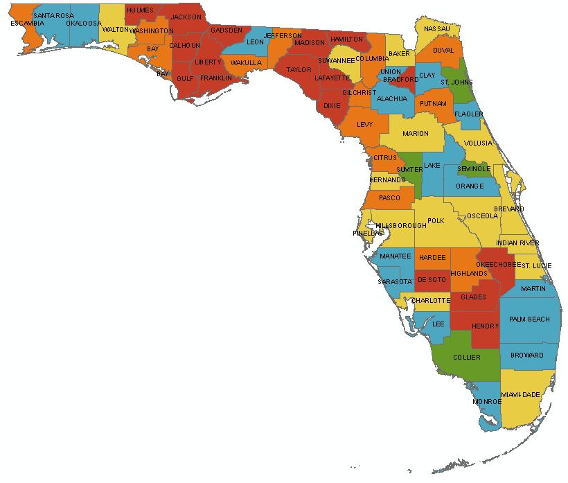 Well-being Analysis of Florida Counties Top Quintile