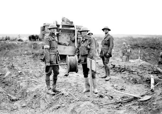 Signallers, along with