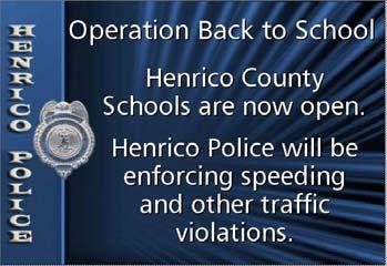 In addi on, RADAR and LIDAR sites and other ini a ves were adver sed on the County s own public access channel, HCTV 17, as seen in their slide below, to raise awareness of Henrico County Police
