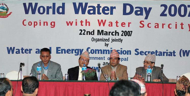 22 March 2007: World Water Day Celebration Honorable Minister Mr.