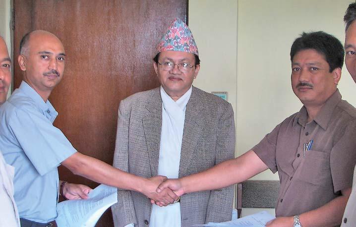 22 June 2007: WECS and WWF MOU sign to first field pilot NWP WECS and WWF Nepal signed MOU to establish