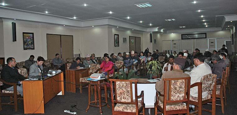 13 January 2008: Stakeholders Consultation in Biratnagar The outcome of the