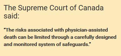 Safeguards Now that we ve explored the potential risks of physician-assisted dying, it s time to consider safeguards.