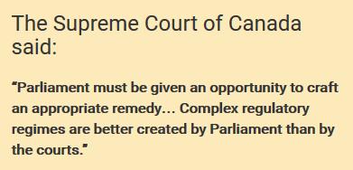 What are we consulting on? This consultation is about how to implement the Court s ruling in the Carter v. Canada decision.