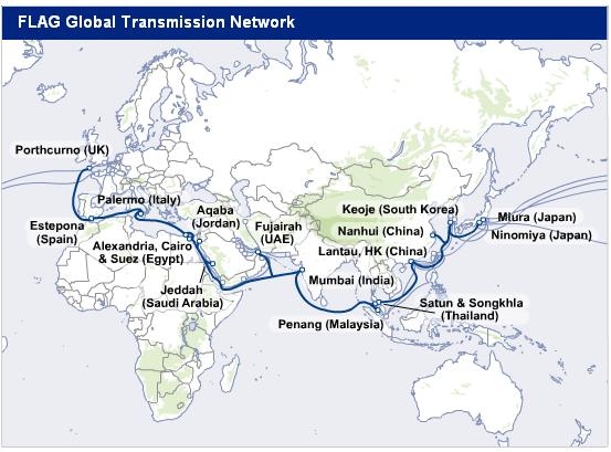 and 1,600 km of underground cables, connecting Australia to the mainland U.S.A. via Hawaii and other islands in the Pacific14.