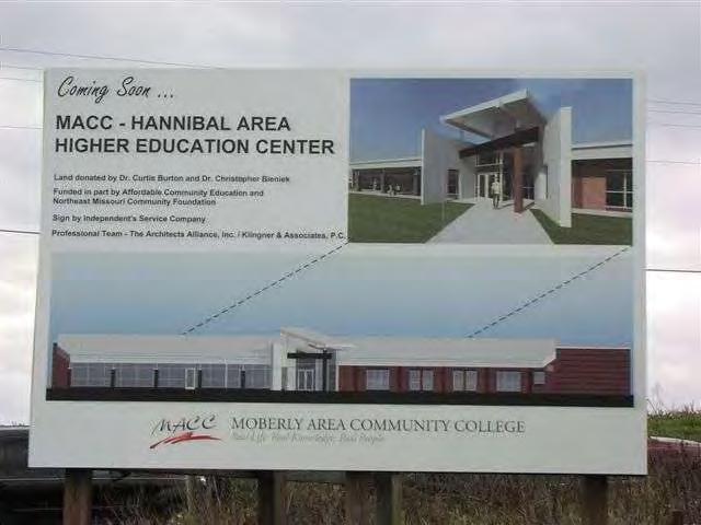 Rural Economic Development Loans and Grants (REDLG) Moberly Area Community College in Moberly, MO received a $1 million