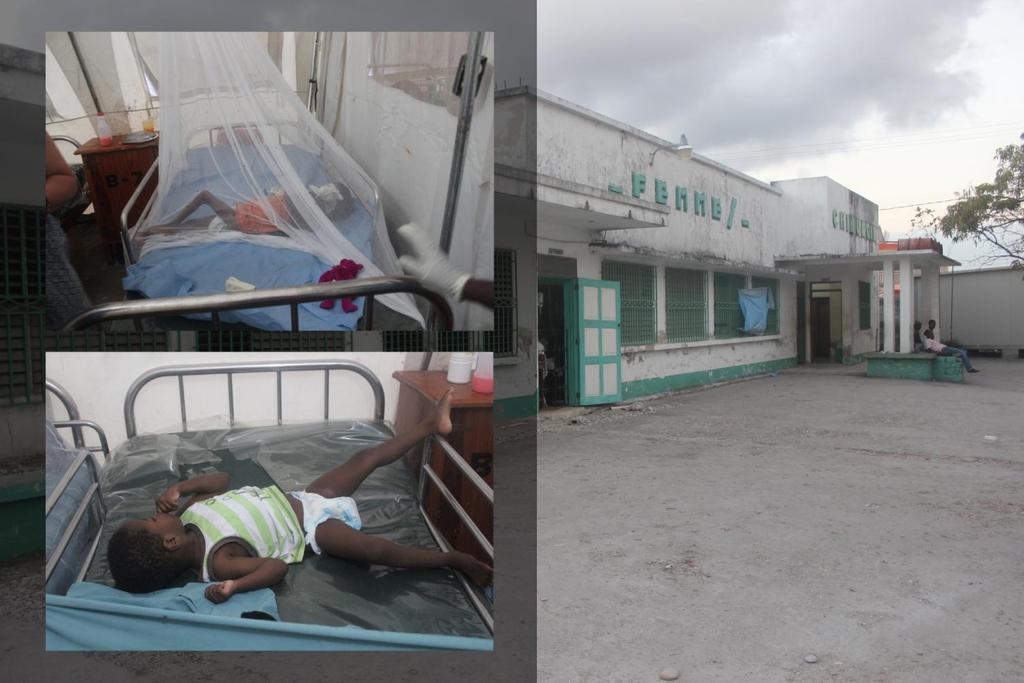 This is the current hospital facility in Les Cayes, Haiti which does not adequately meet the medical needs of the people of the region.