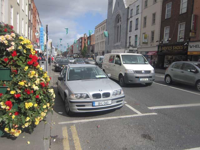 Area outside Savoy with Echelon parking (and on Shannon Street) is poor organisation and use of frontage.