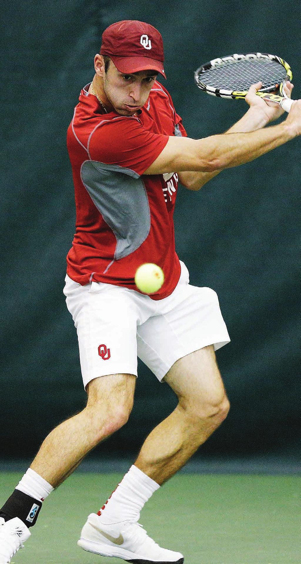 MEN S TENNIS PREVIEW The Oklahoma Sooners men s tennis claimed its first national indoor championship in the 2015 ITA Men s Team National Indoor Championship with a 4-2 victory against the No.