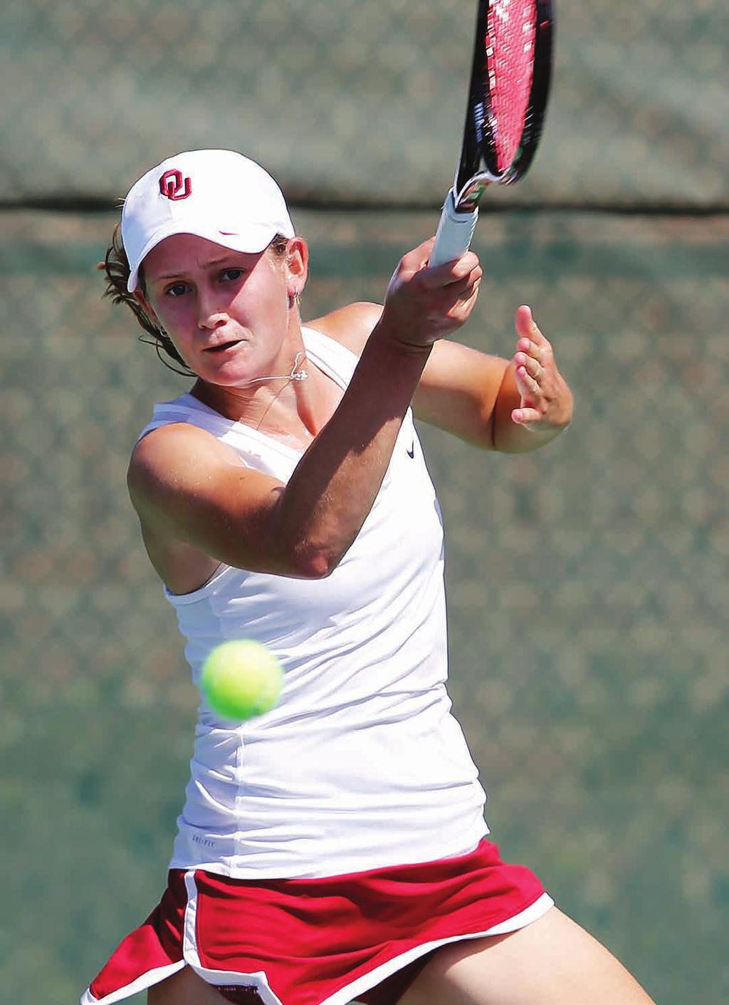 WOMEN S TENNIS SEASON PREVIEW The 33rd-ranked Sooners recorded leave in sixth consecutive win against Iowa State to improve their record to 9-1 overall on the season.