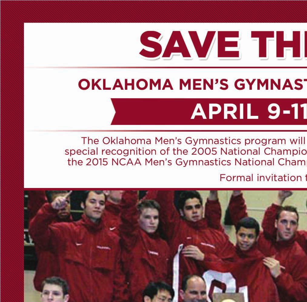 MEN S GYMNASTICS REUNION The reunion date has been set for the