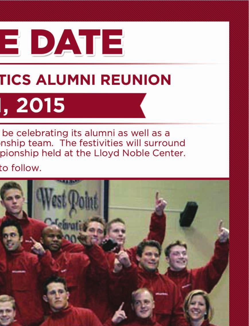The reunion will be held April 9-11, 2015, in conjunction with