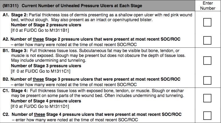 Responses If Response 2 is entered, specify the date the Stage 2 pressure ulcer was first identified.