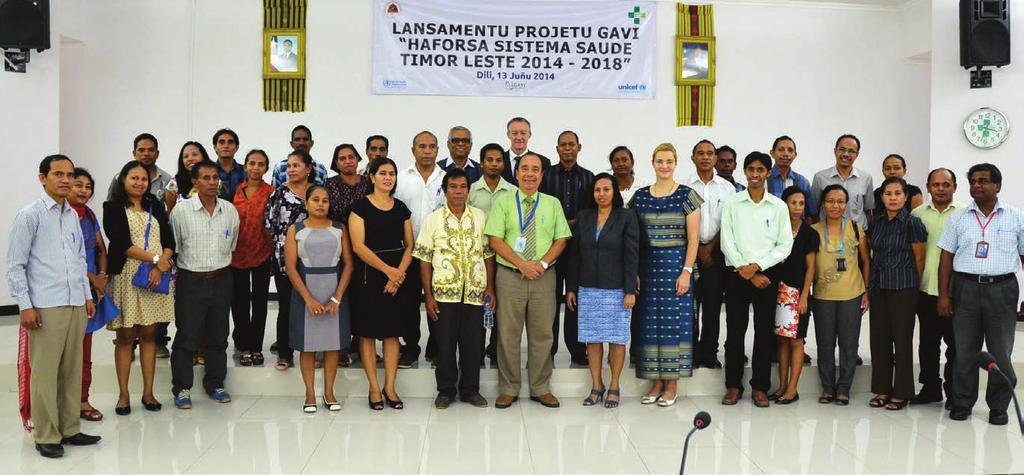 WHO Representatives from WHO, GAVI and MoH at the official launch of the GAVI HSS programme in Dili, Timor-Leste. capacity to undertake basic tests like haemoglobin readings and urine testing.