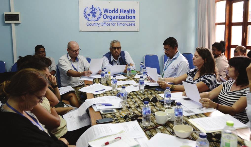 WHO WHO and AusAID co-chair monthly Health Development Partners meetings to strengthen coordination in the health sector and health systems.