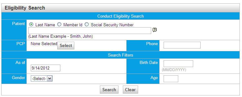 Search by name: Fill in the Gender and Birth Date fields to run your search if you search by name.