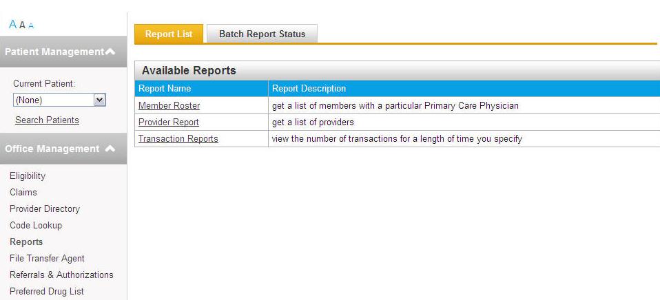 REPORTS The Reports function allows you to run your own reports in the format you prefer, with the data you want.