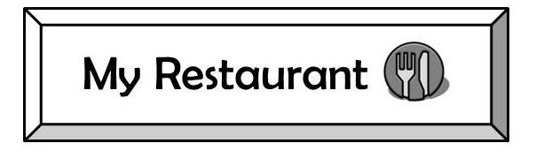 restaurant sign (Version
