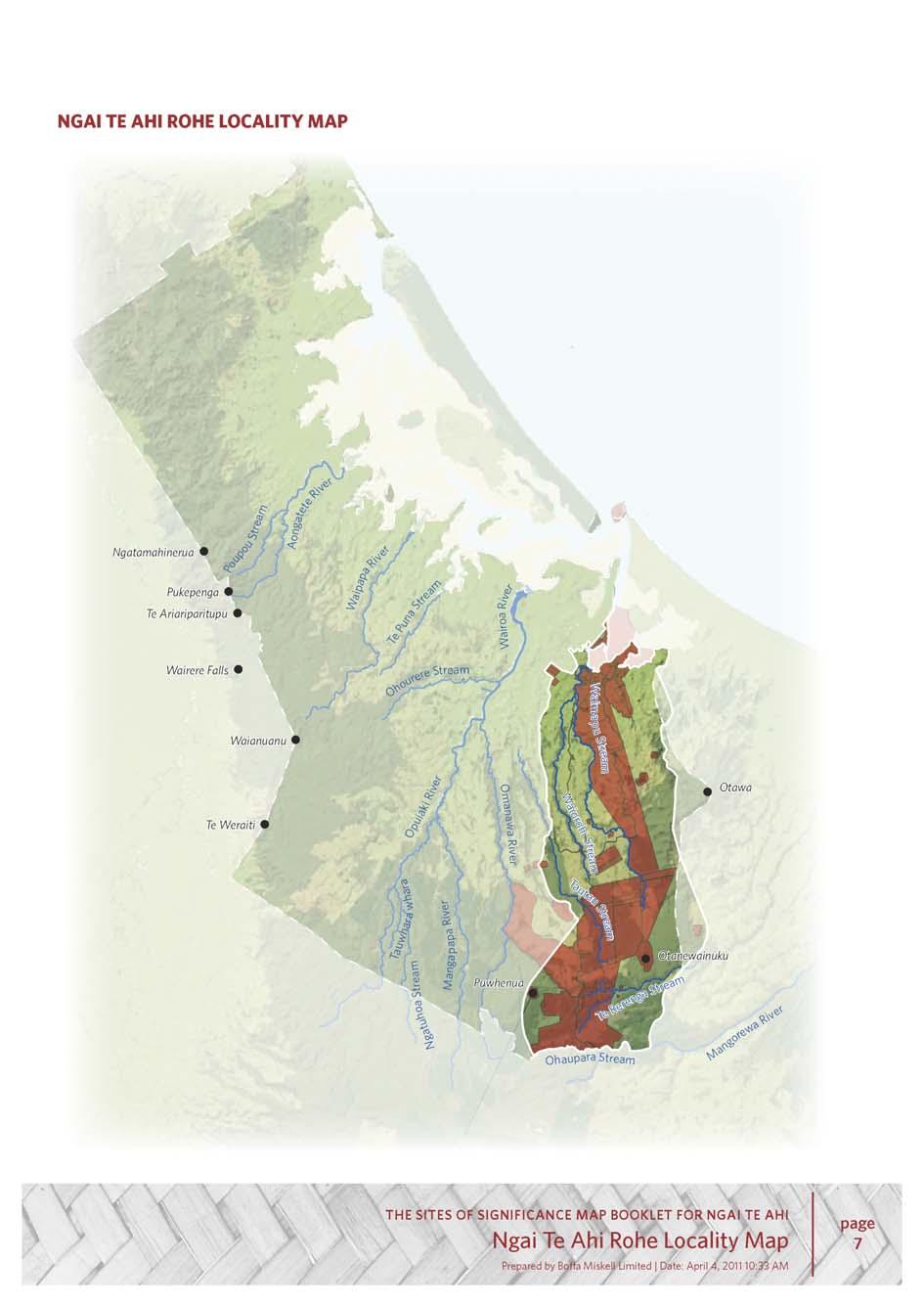 Maps - Ngai Te Ahi Cultural Heritage Sites Locality