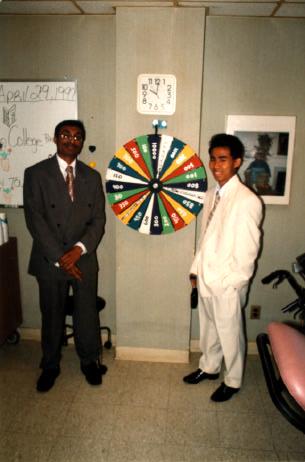 92 NSF 1997 Engineering Senior Design Projects to Aid Persons with Disabilities A DECORATED WALL-MOUNTED WHEEL OF FORTUNE FOR NURSING HOME RESIDENTS Designers: Lawrence C.
