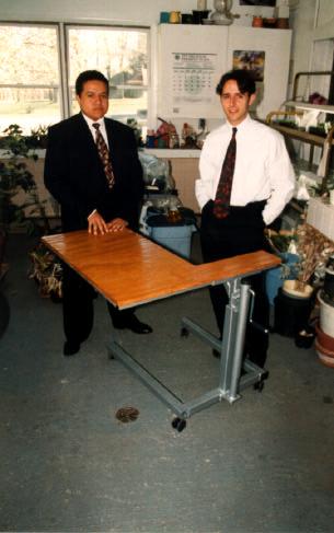 94 NSF 1997 Engineering Senior Design Projects to Aid Persons with Disabilities THE SIDE-TABLE: AN ADJUSTABLE TABLE FOR USE IN A NURSING HOME GREENHOUSE Designers: Luis Miranda, Thomas Naudus, Robert