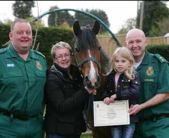Patient case studies Feedback from our stakeholders Five-year-old Olivia prepares to saddle up again after freak horse-riding accident Five-year-old Olivia Bingham had a horse land on her during a