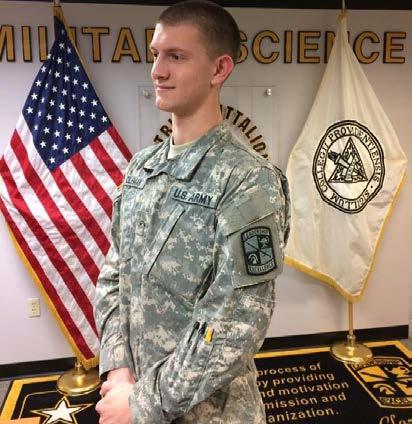 Joining the Patriot Battalion as a freshman, Coleman was soon nominated for a 3-Year Army ROTC Minuteman Scholarship from the United States Army Reserve.