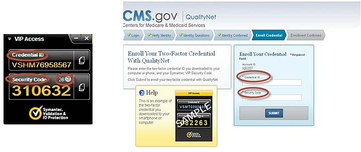 Once a user has completed the identity proofing questions correctly, the verification will display on the computer screen indicating successful completion of CMS Identity Proofing.