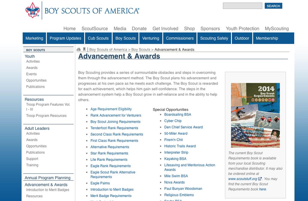 BSA Online Advancement Help www.scouting.