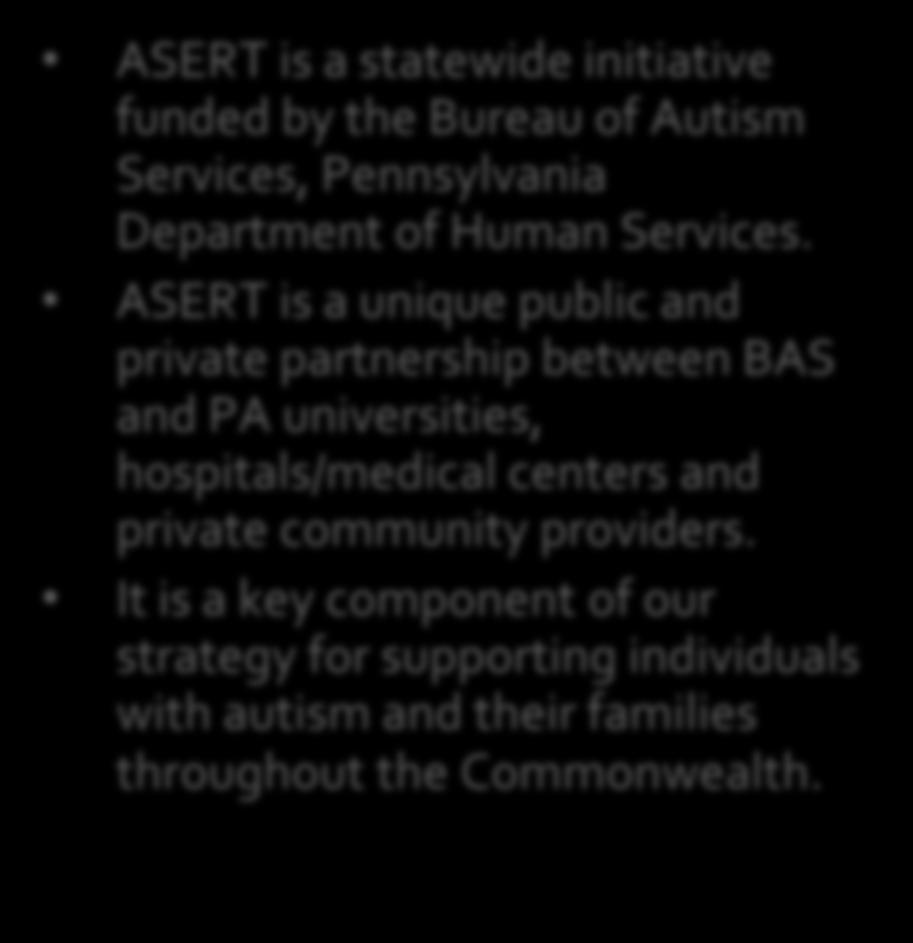 of Autism Services, Pennsylvania Department of Human Services.