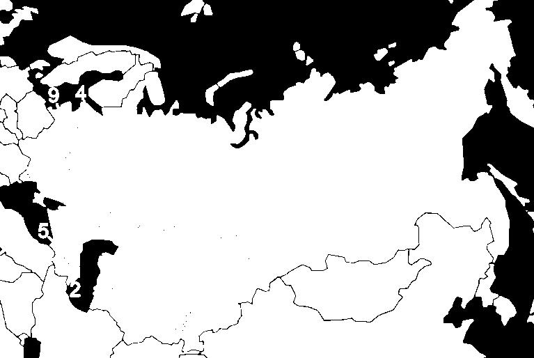 Belarus; 4. Estonia; 5. Georgia; 6. Kazakhstan; 7. Kyrgyzstan; 8.