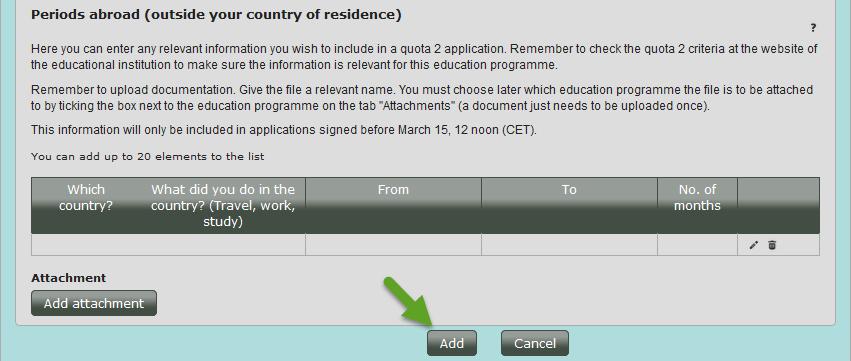 3 How to fill out your application If you are logged on Optagelse.dk before March 15, 12 noon (CET) but only wish to be assessed in quota 1, there is no reason to fill in these fields.