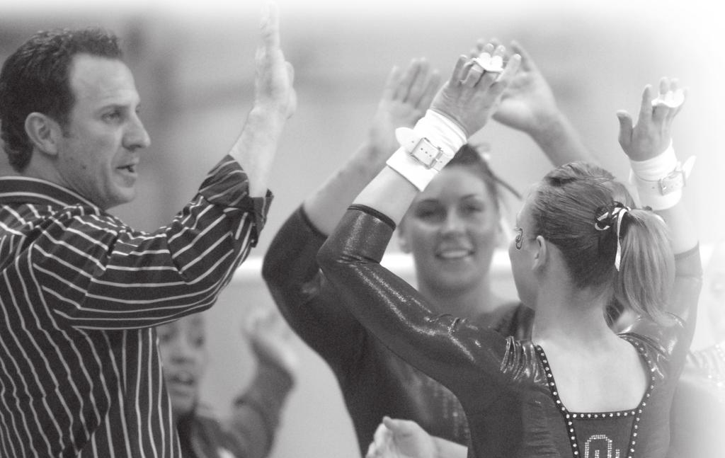 O K L A H O M A S O O N E R S G Y M N A S T I C S Tom Haley enters his second year as an assistant coach of the Oklahoma women s gymnastics squad.