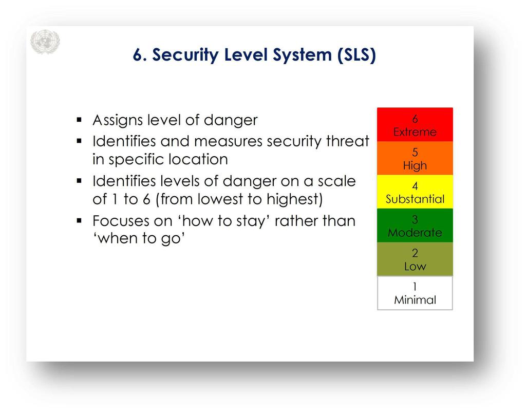 Security Level System (SLS) Slide 7 Key Message: The Security Level System (SLS) is an addition to the SRM framework. The SLS assigns a security grade or level.