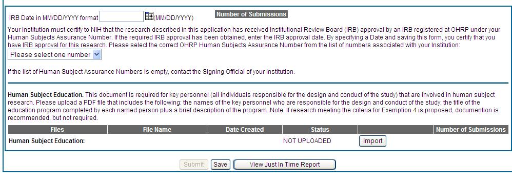 Just-in-Time (JIT) continued IRB Date must be within the last 12 months Submit signed copy of IRB approval to OSR/SPO proposal specialist Human Subjects Education - prepare (in one