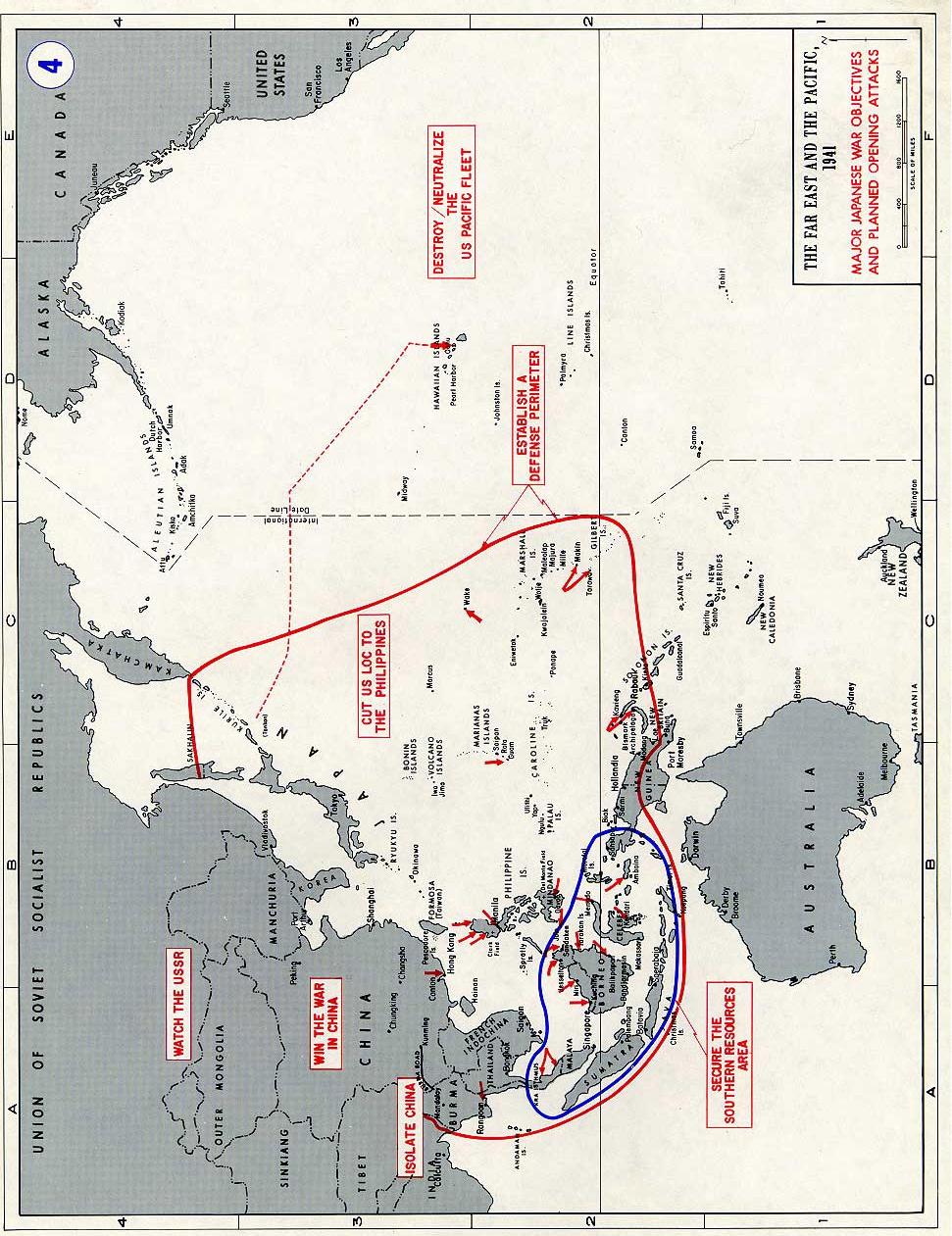 Figure 6. Major Japanese War Objectives and Planned Opening Attacks Figure 6.