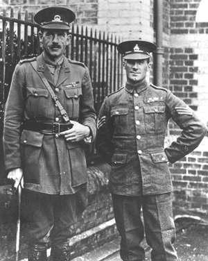 Lieutenant Colonel Dudley Graham Johnson, V.C., D.S.O., M.C. 2nd Battalion, The Royal Sussex Regiment Lieutenant Colonel Dudley Johnson, V.C., D.S.O., M.C. (left) and his Runner, Sergeant Brown, D.C.M., M.M., Croix de Guerre.