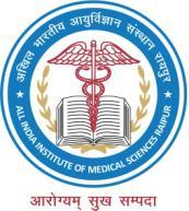 अख ल भ रत य आय र व ज ञ न स स थ न, र यप र (छत त सगढ़) All India Institute of Medical Sciences, Raipur (Chhattisgarh) Tatibandh, GE Road, Raipur-492 099 (CG) www.aiimsraipur.edu.