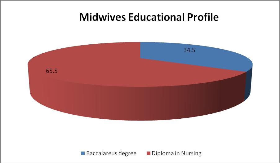 was 12.5 (SD=7,9), while the mean of the years they were working in the current hospital was 9.3 years (SD=6.9) (see Table 4.4). Table 4.4 Midwives demographic characteristics MEAN SD Age currently 41.